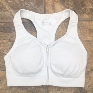 EUC Jockey Zipper Front Racerback Sports Bra